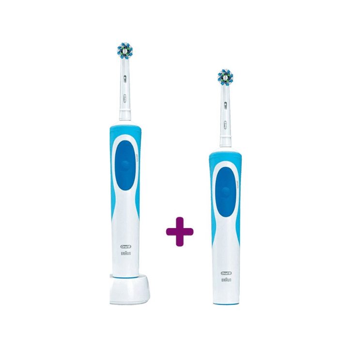 De Oral-B Vitaly helpt bij het tanden poetsen