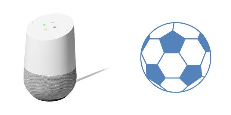 Voetbaluitslagen opvragen met Google Home