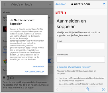 Google Home koppelen aan Netflix doe je met dit stappenplan
